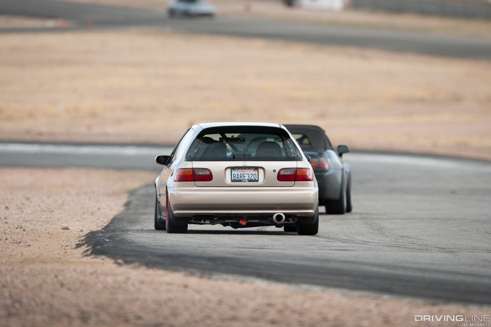 John Cruz Goldy EG Honda Civic hatchback rear racing