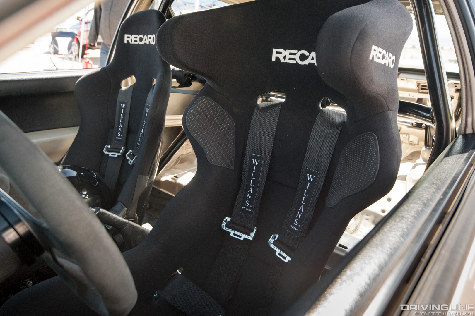 John Cruz Goldy EG Honda Civic hatchback interior Sparco seats