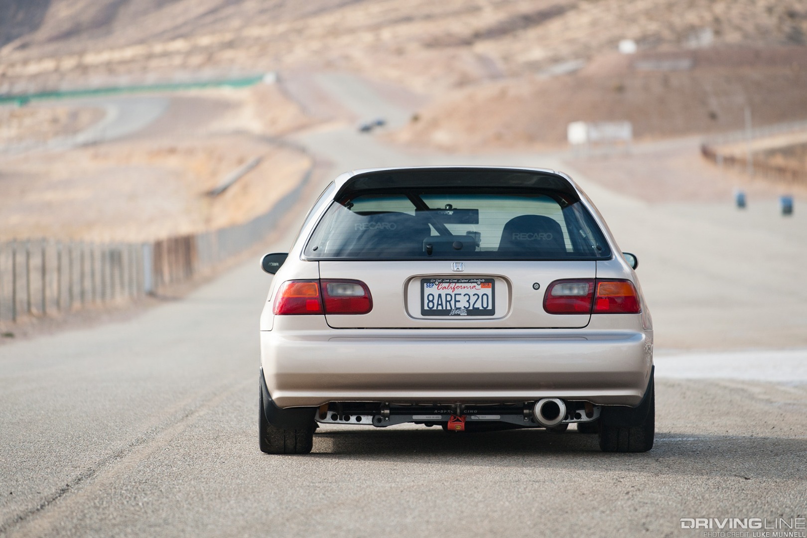 John Cruz Goldy EG Honda Civic hatchback rear