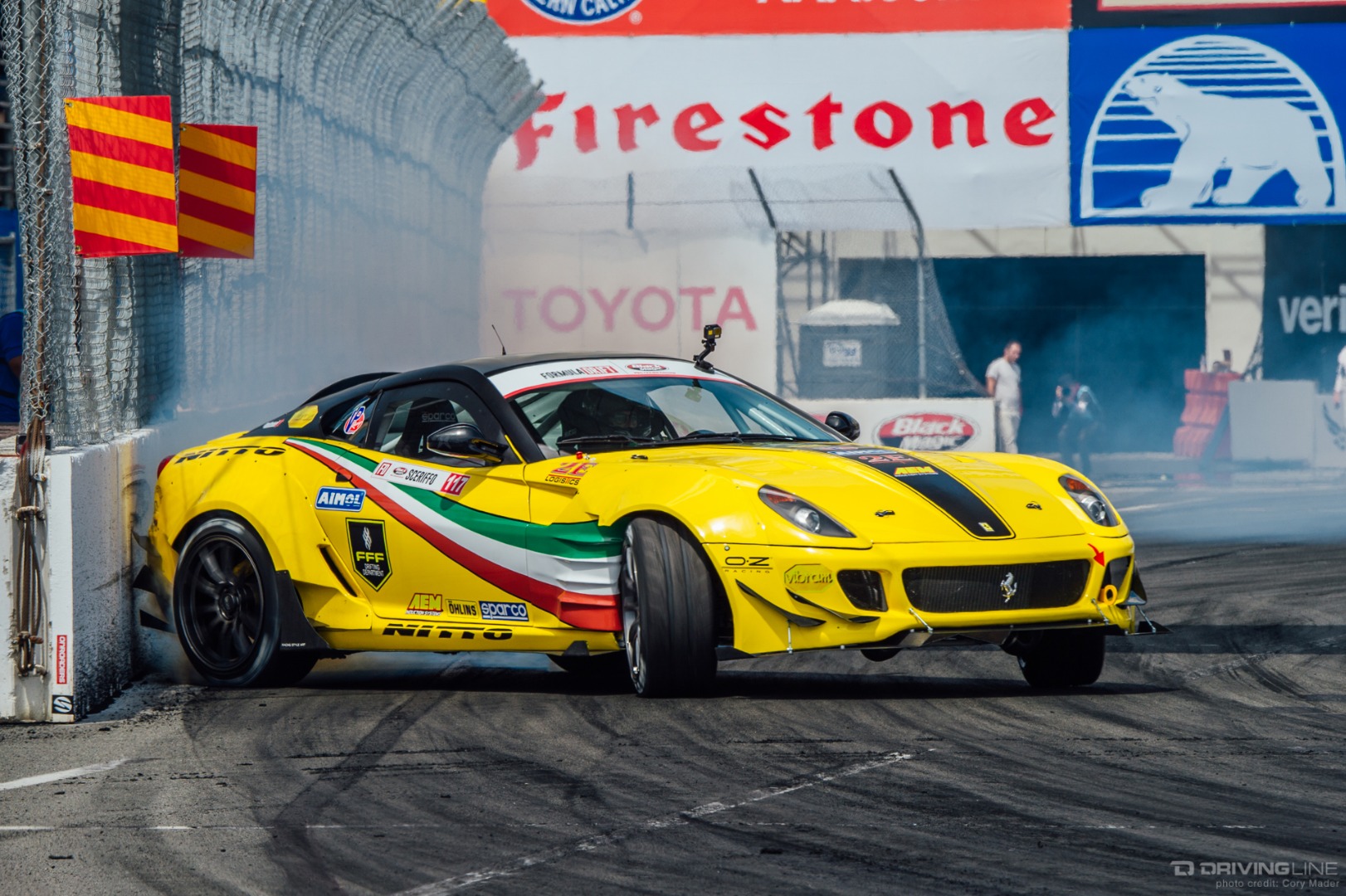 Formula Drift Long Beach Federico Sceriffo Wall