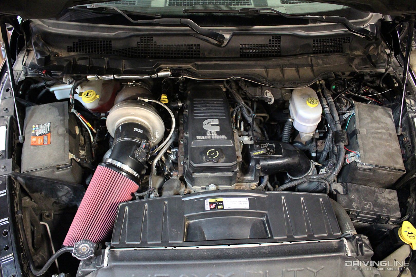 Stainless Diesel Second-Gen Turbo Swap Kit on a Cummins