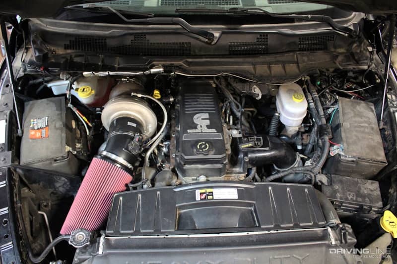 Stainless Diesel Second-Gen Turbo Swap Kit on a Cummins