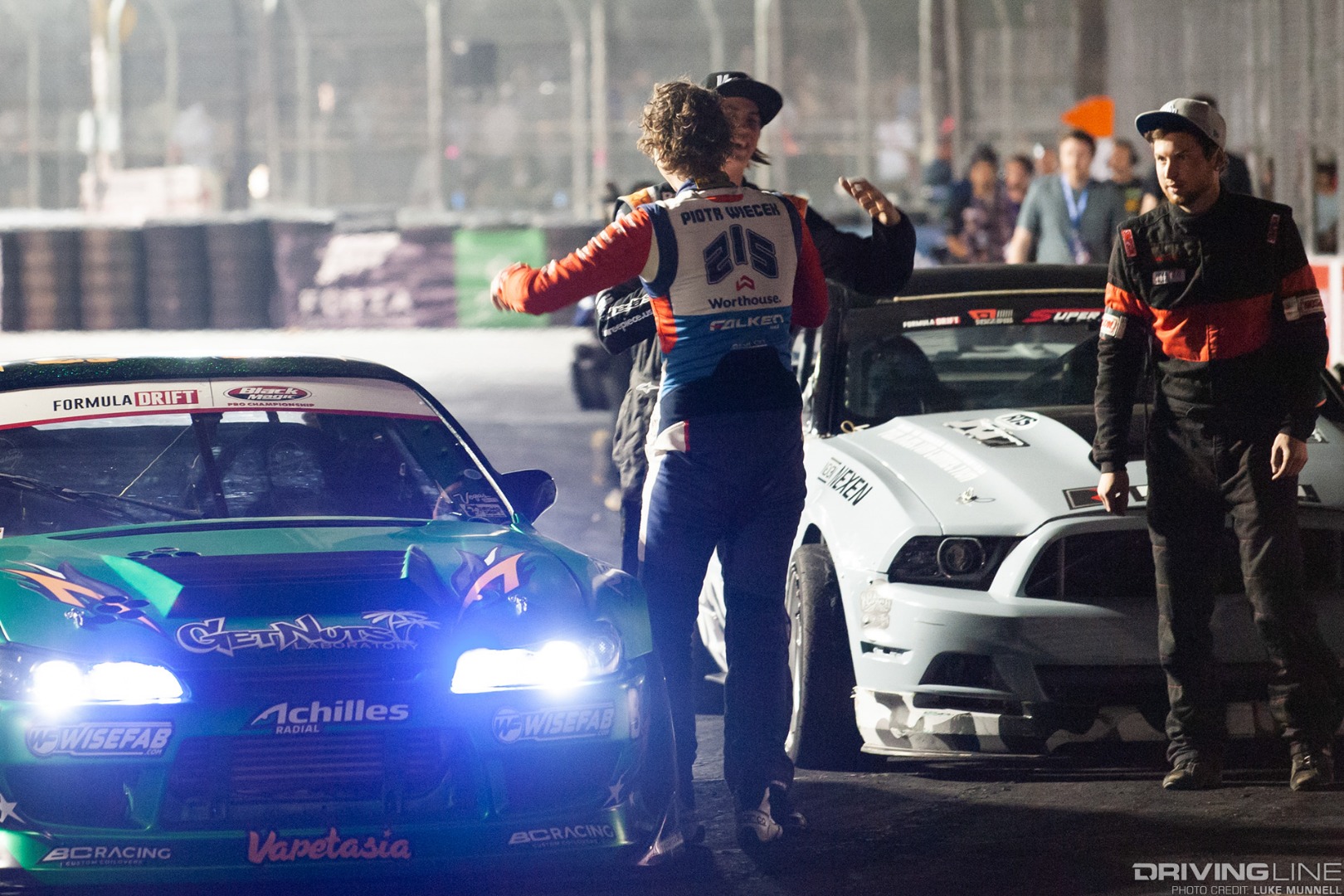 Formula D Grand Prix of Long Beach Super Drift - Piotr Wiecek S15 Nissan Silvia Forrest Wang S14 Nissan 240SX
