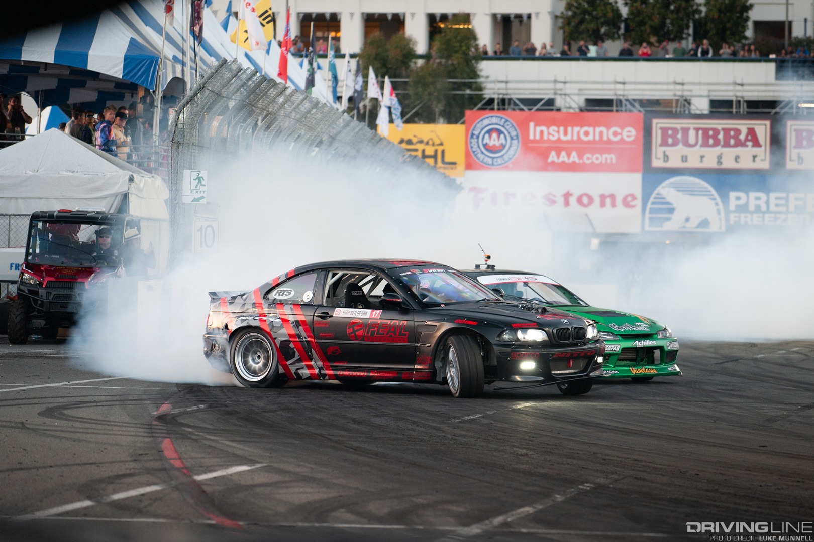 Formula D Grand Prix of Long Beach Super Drift - Alex Heilbrunn E46 BMW M3 Forrest Wang S14 Nissan 240SX