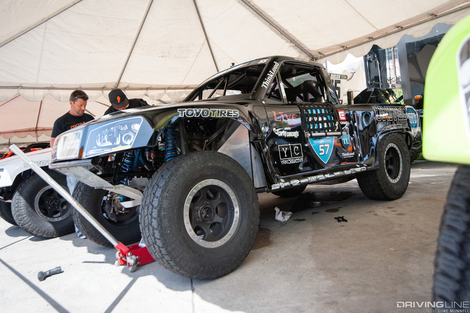 Stadium Super Trucks Formula Offroad Long Beach - truck in pits