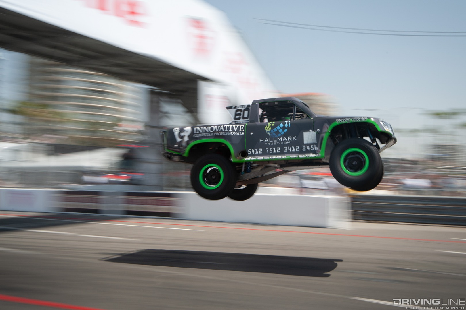 Stadium Super Trucks Formula Offroad Long Beach - truck jump side