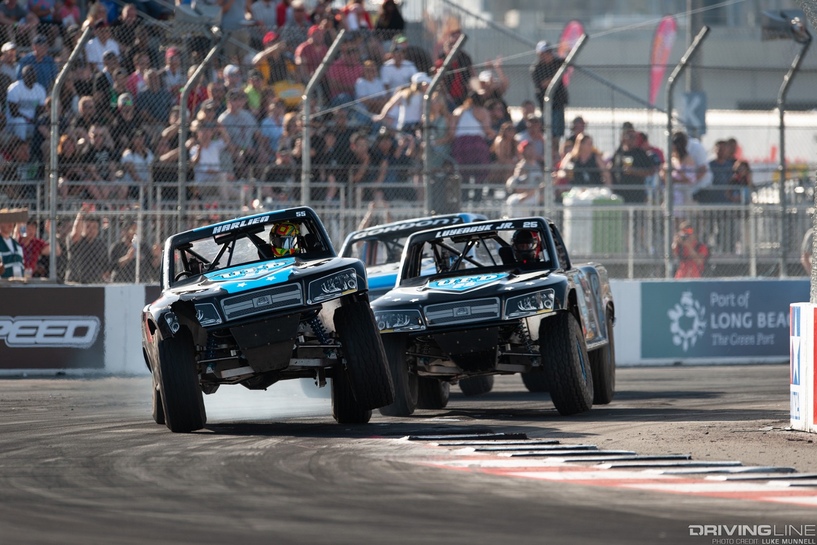 Stadium Super Trucks Formula Offroad Long Beach - trucks cornering