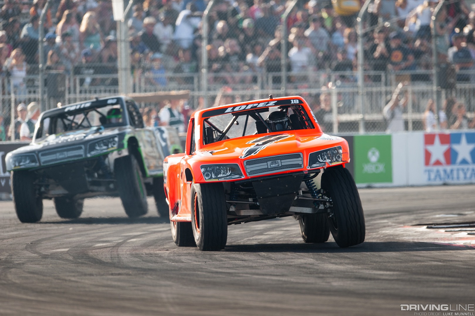Stadium Super Trucks Formula Offroad Long Beach - truck racing cornering