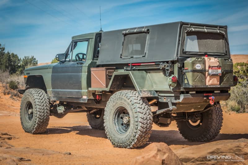 Komodo's rear custom soft top