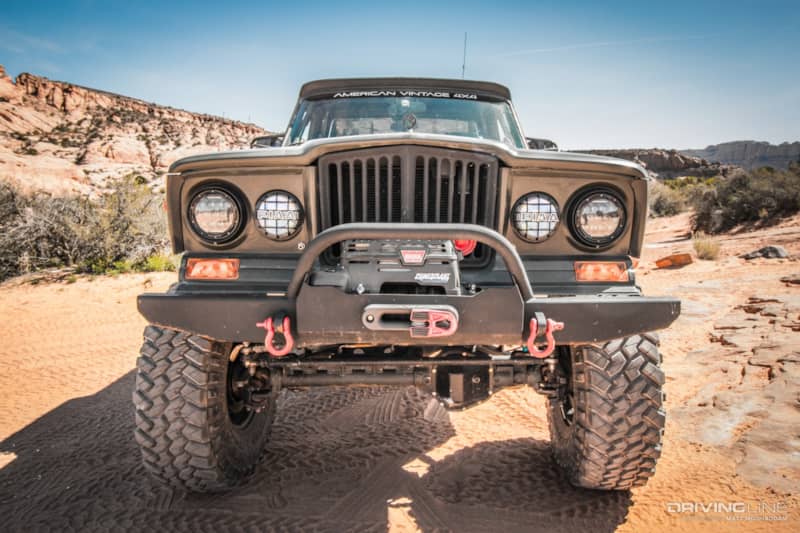 the Jeep Gladiator front grill on Komodo