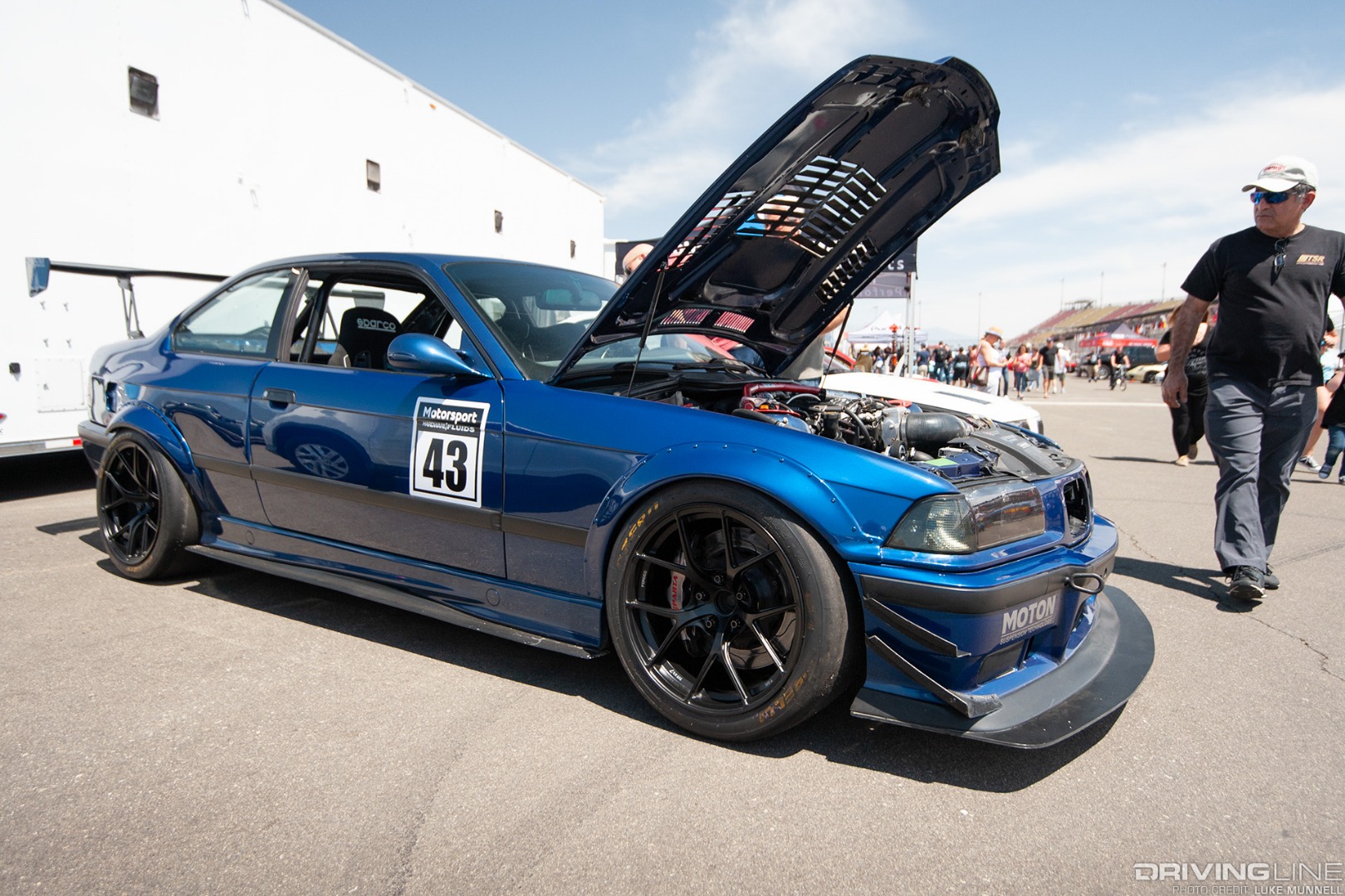 PCA California Festival of Speed at Auto Club Speedway Ryan Castro LS V8-swapped BMW E36 M3