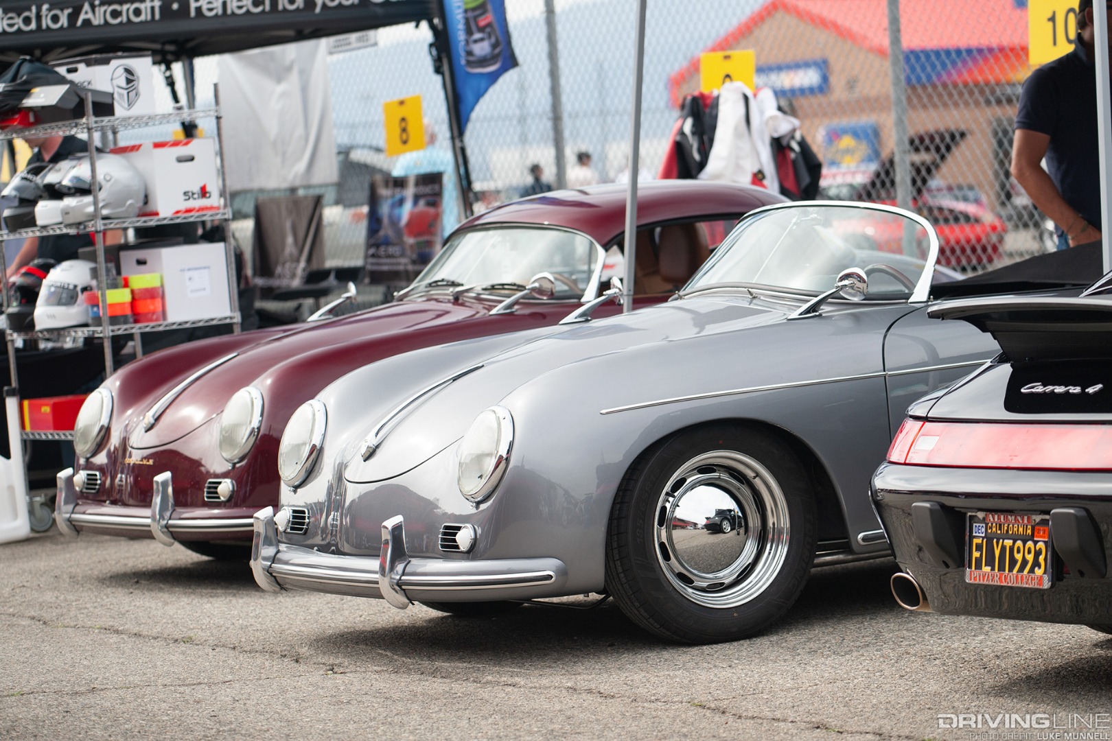 PCA California Festival of Speed at Auto Club Speedway Porsche 1959 356 and Speedster vendor alley