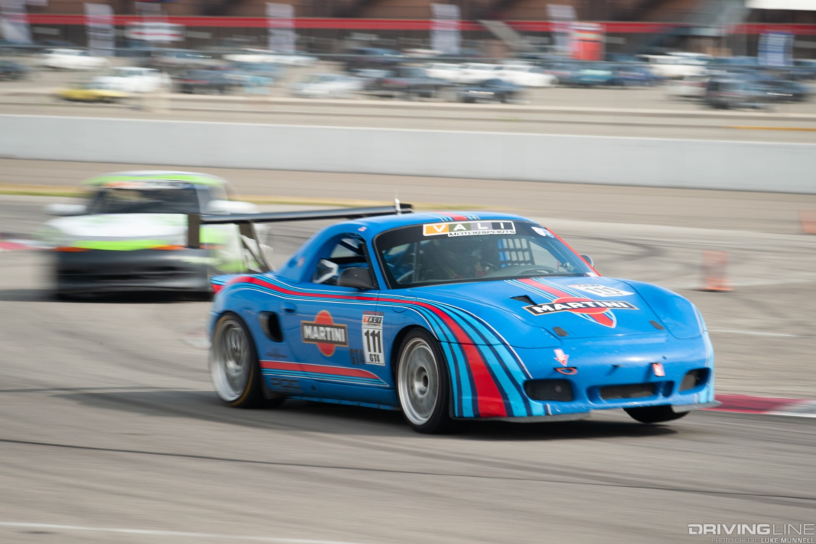 PCA California Festival of Speed at Auto Club Speedway VALI Motorsports Martini no. 111 Porsche Boxster front