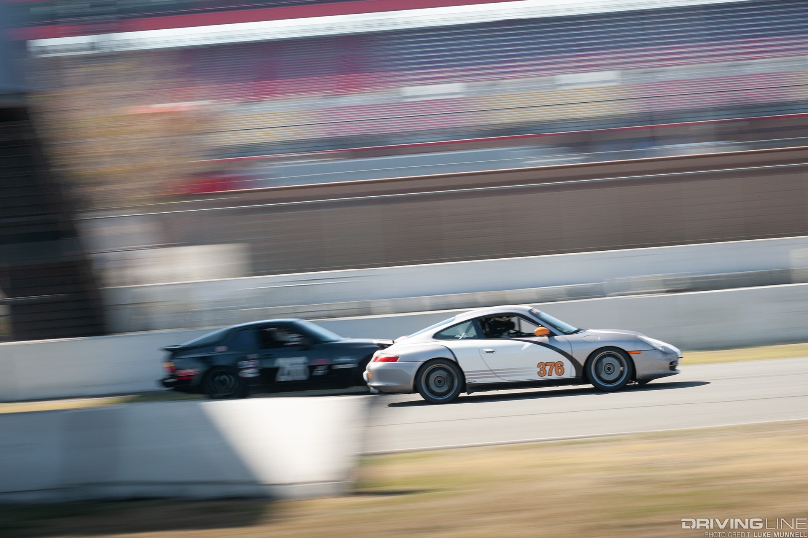 PCA California Festival of Speed Porsche 996 911 and 944 racing pan blur Auto Club Speedway