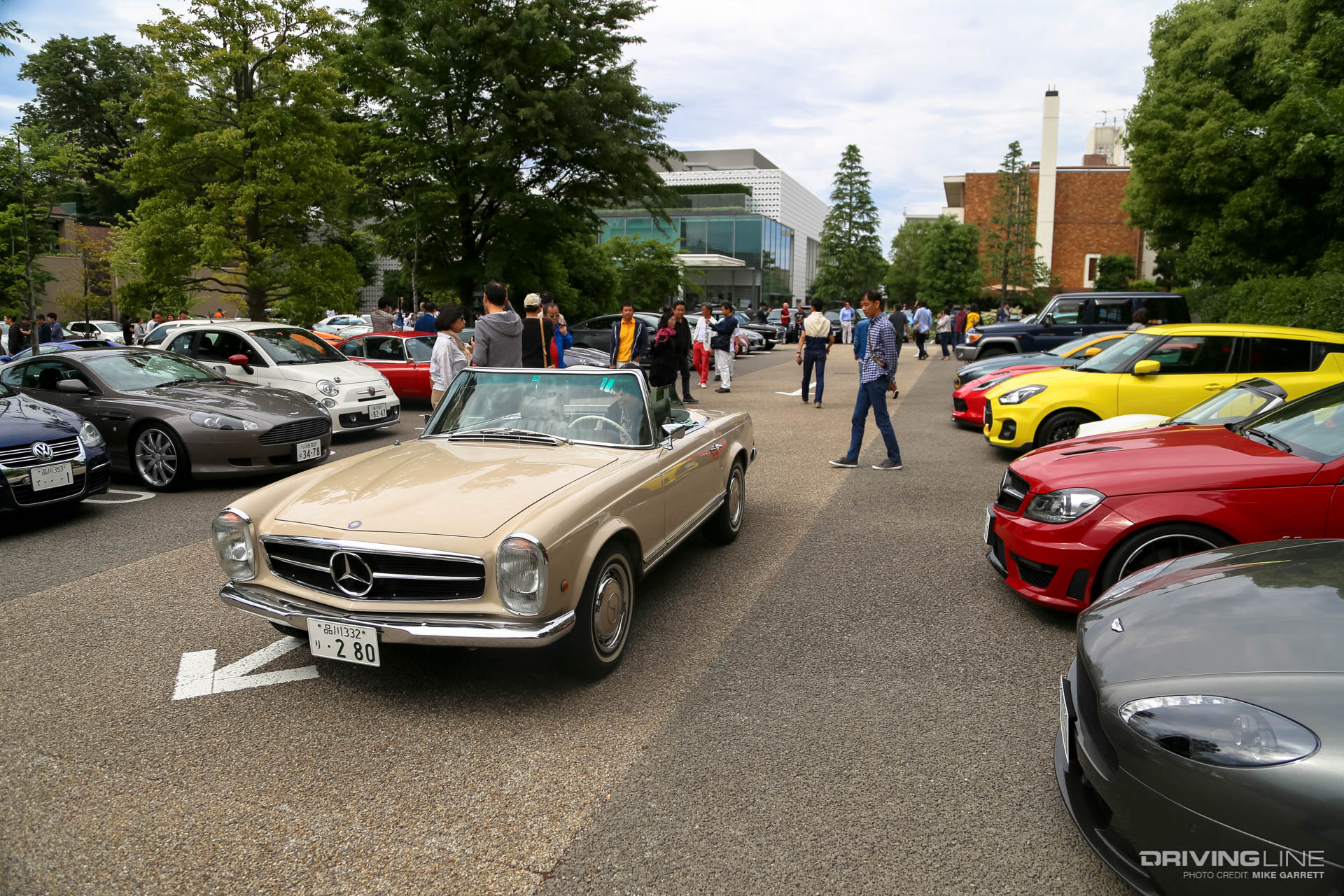 Tokyo Cars & Coffee Tan Mercedes