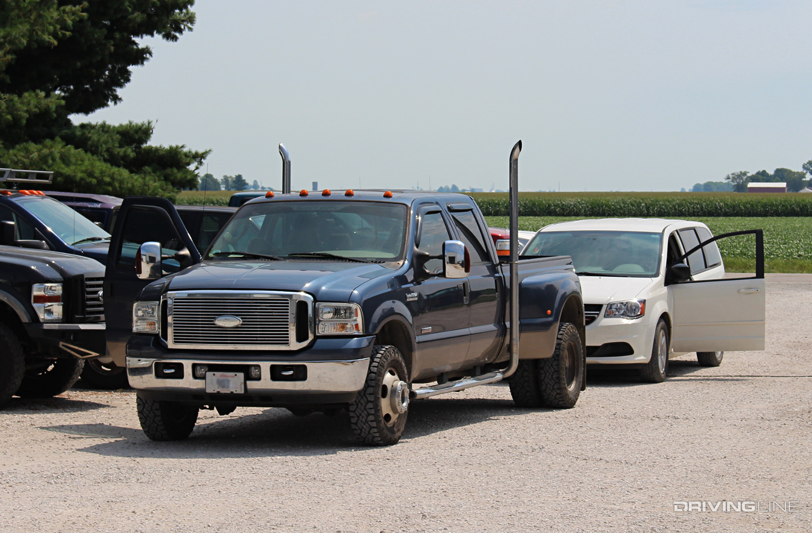 Ford Dually dual exhaust stacks