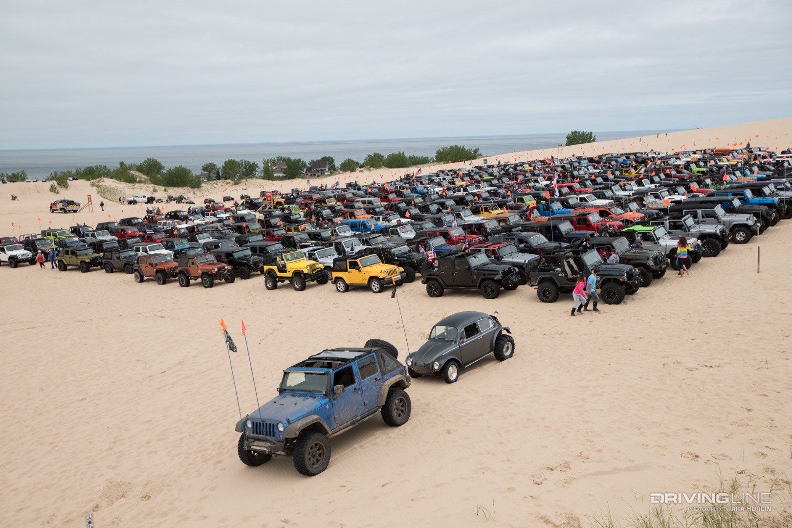 Silver Lake Sand Dune Jeep Invasion