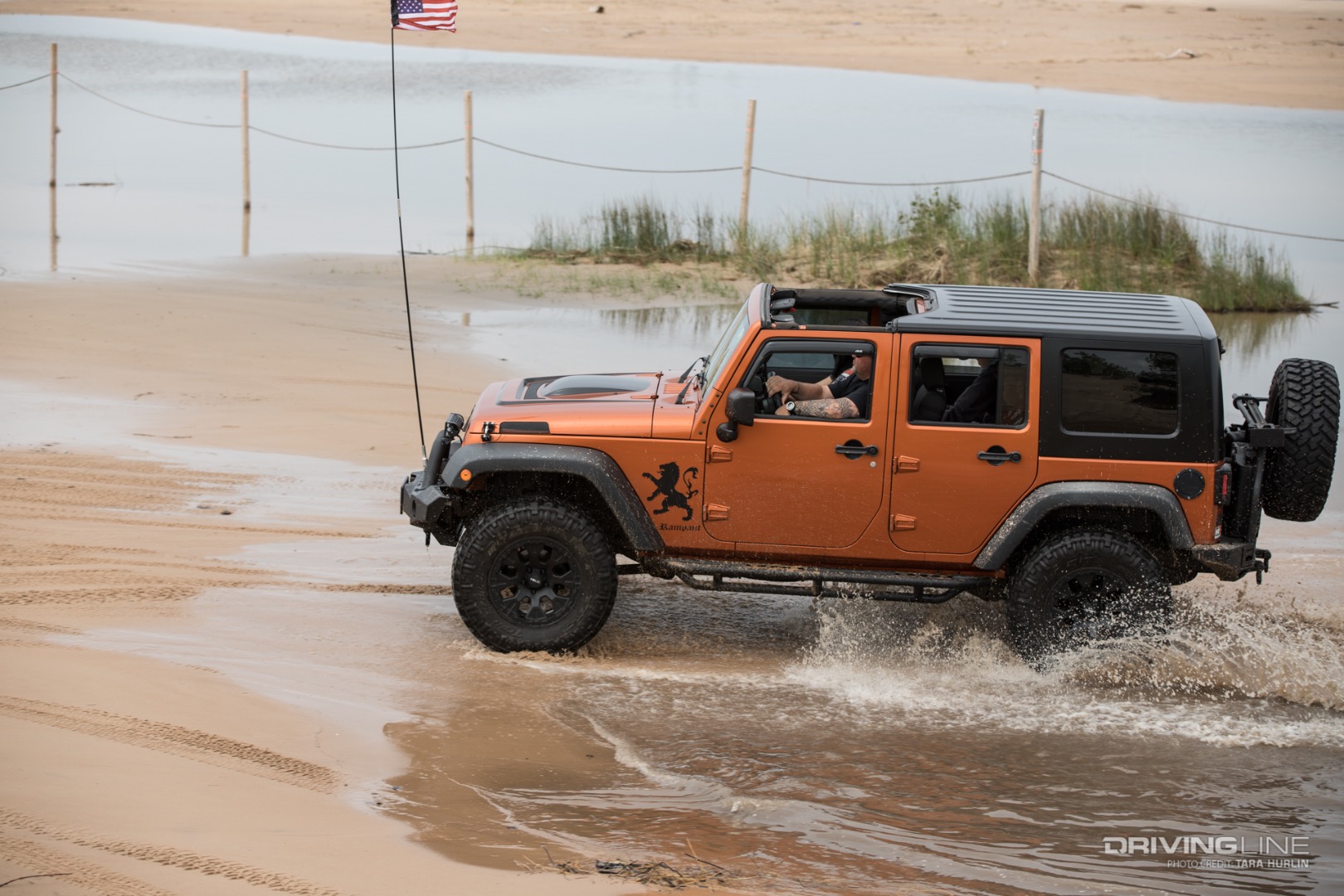 Jeep Invasion Silver Lake Sand Dunes Orange