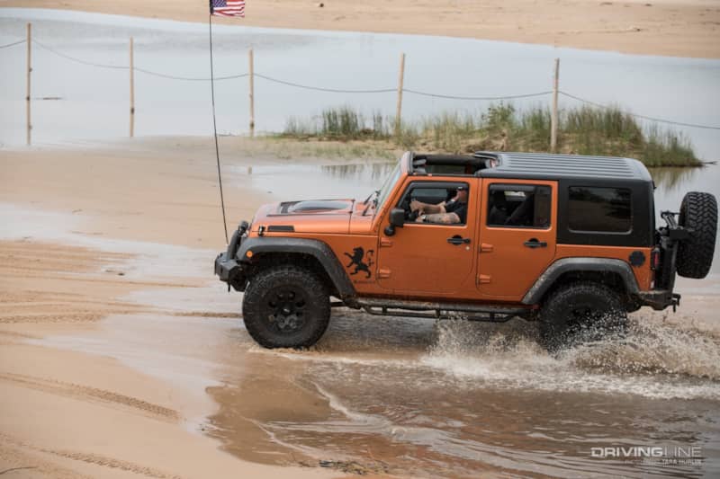 Jeep Invasion Silver Lake Sand Dunes Orange
