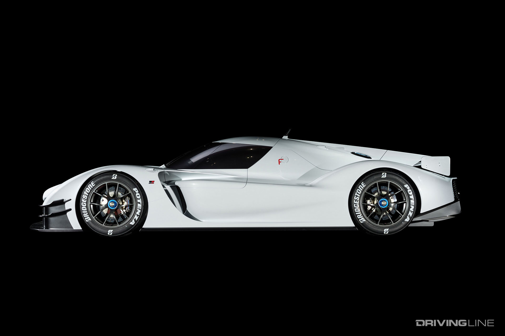 Toyota Hypercar White Side