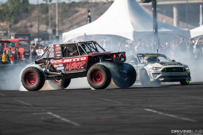 Drifting at 2018 Auto Enthusiast Day with Loren Healy and Vaughn Gittin Jr.