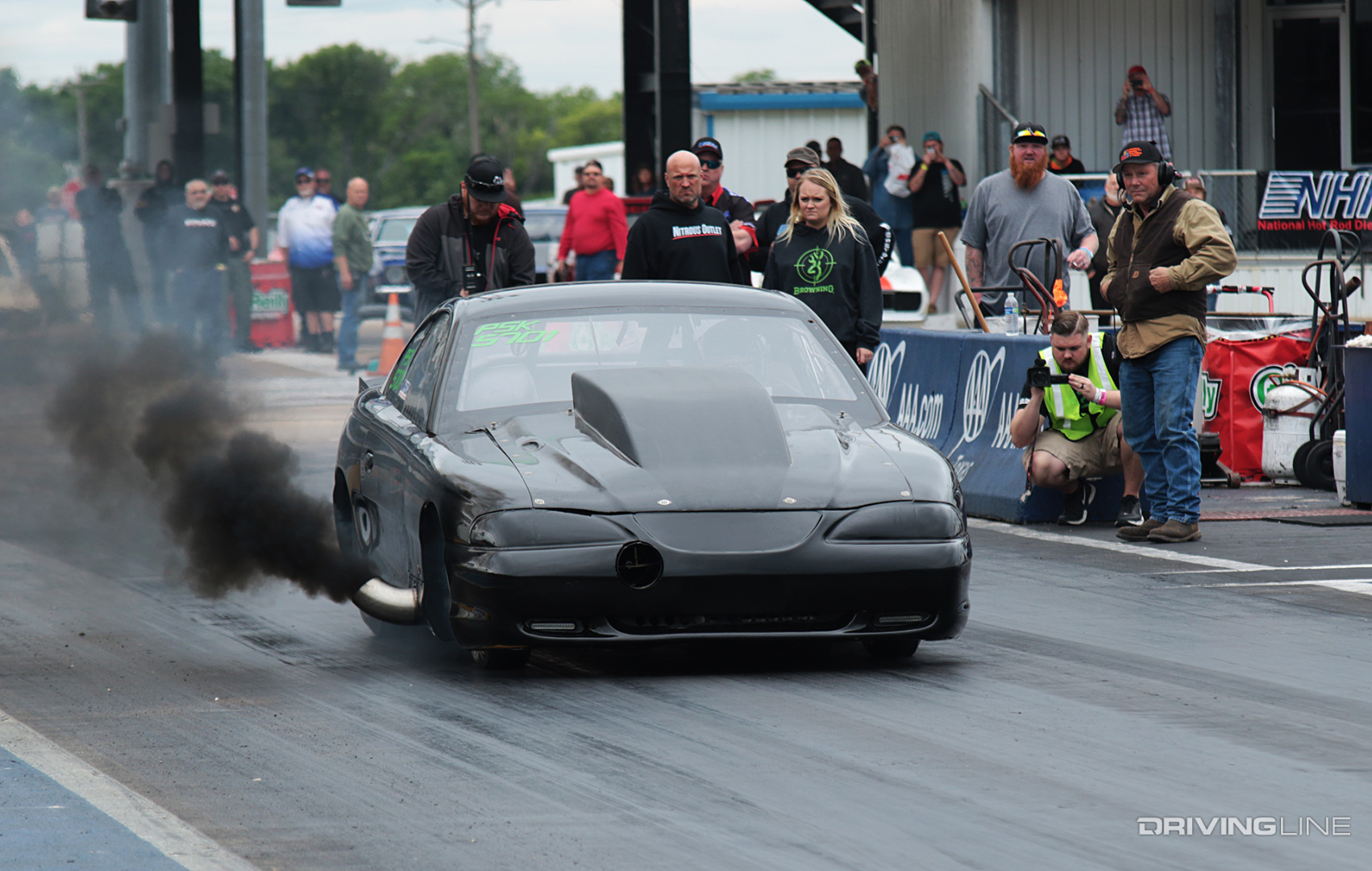 P-Pump Power Stroke Demented Mustang drag racing