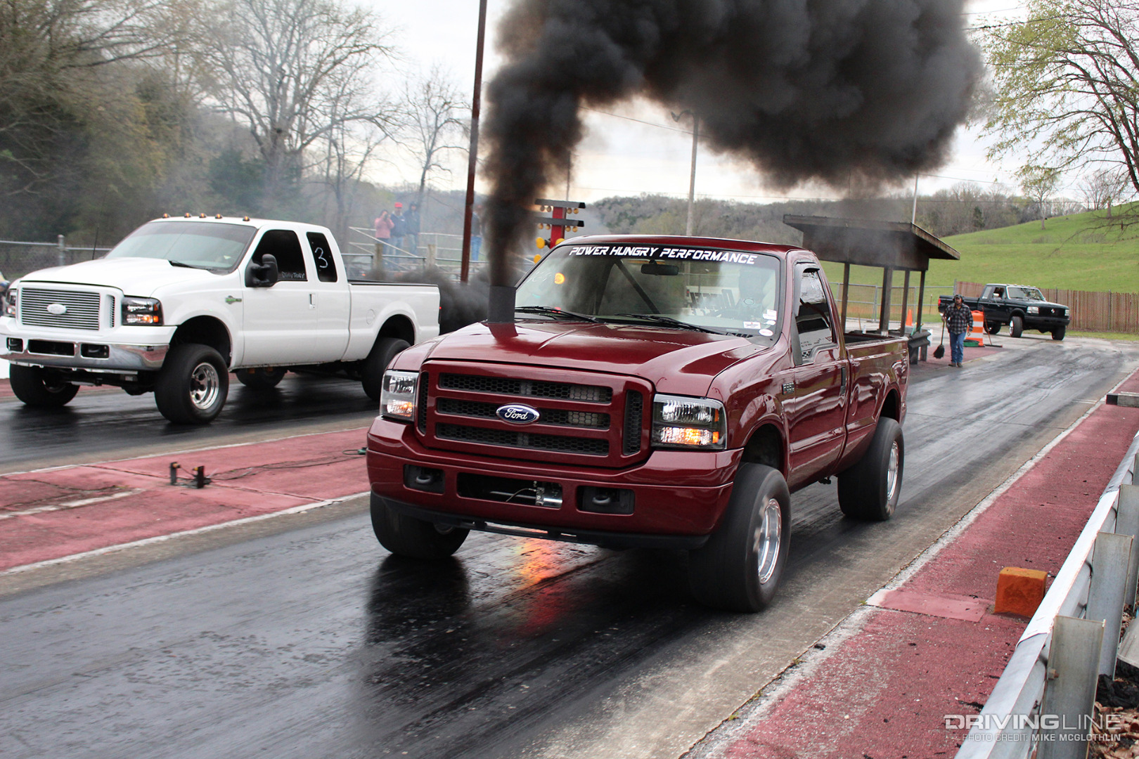 2000 Ford F-350 Drag Race