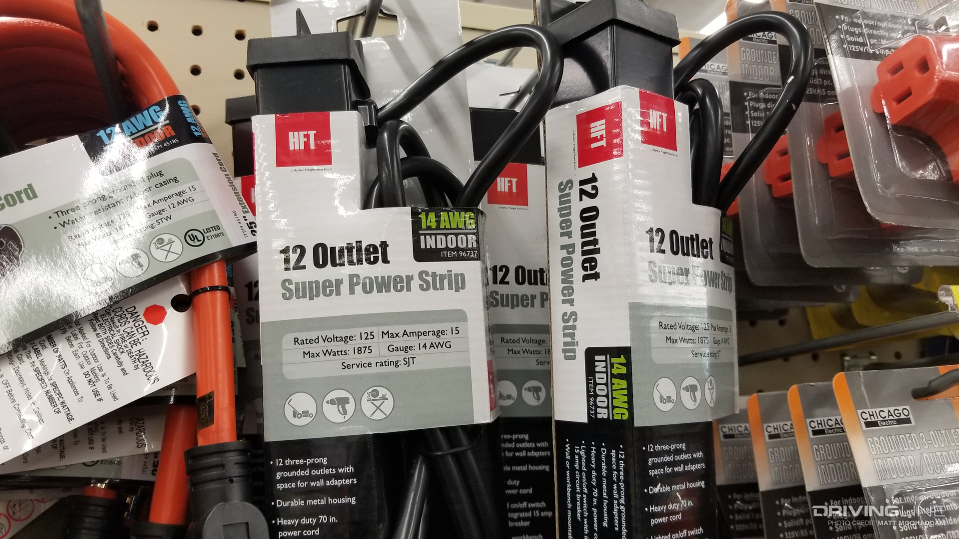 Harbor freight outlet power strip