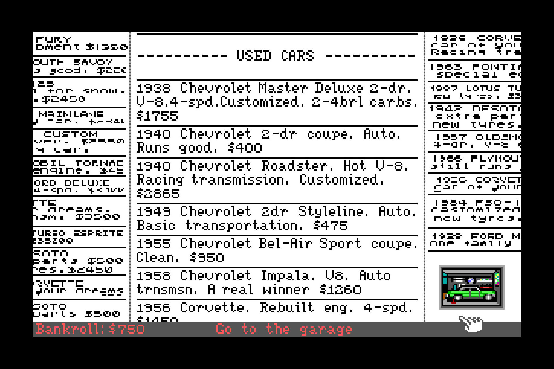 Street Rod Classified Section