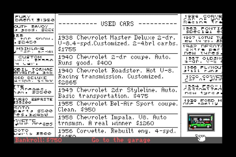 Street Rod Classified Section