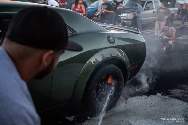 Woodward Dream Cruise Pre-Party Burning Brakes