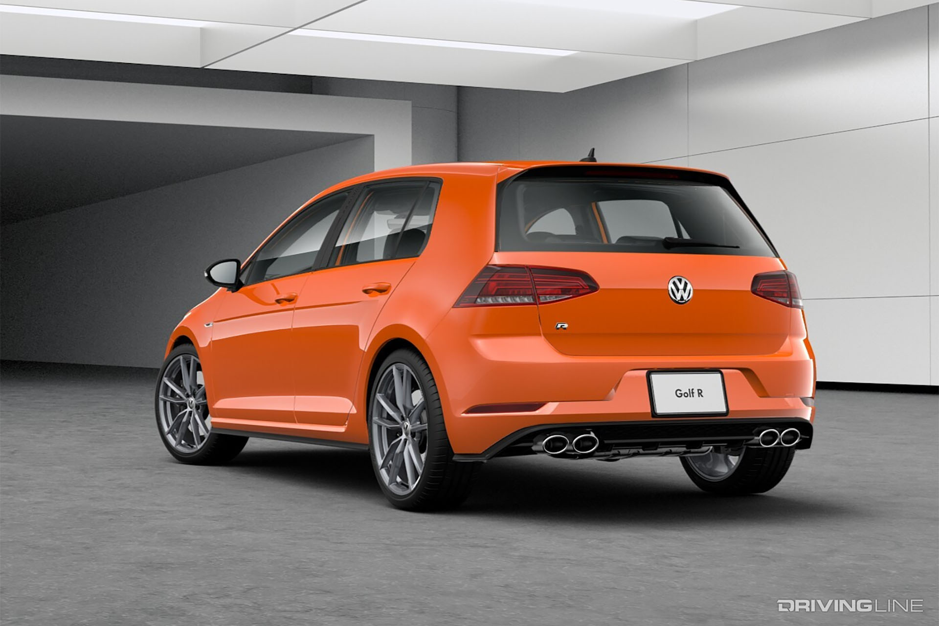 VW Golf R Orange