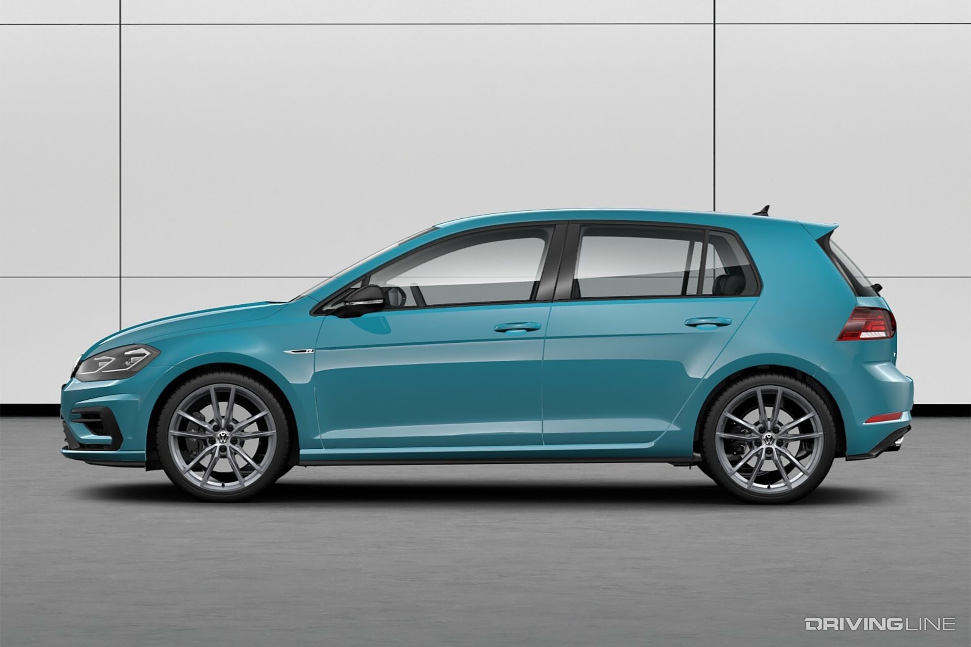 VW Golf R Blue
