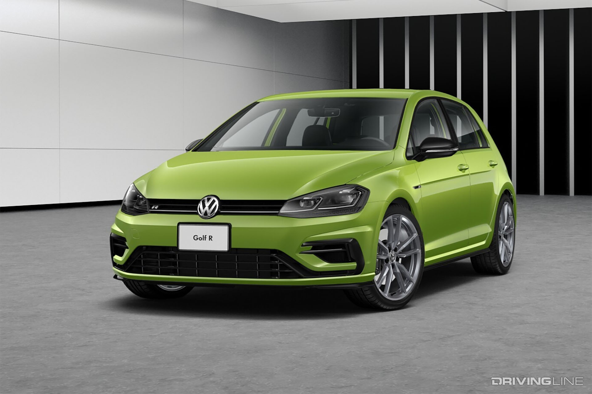 VW Golf R Green