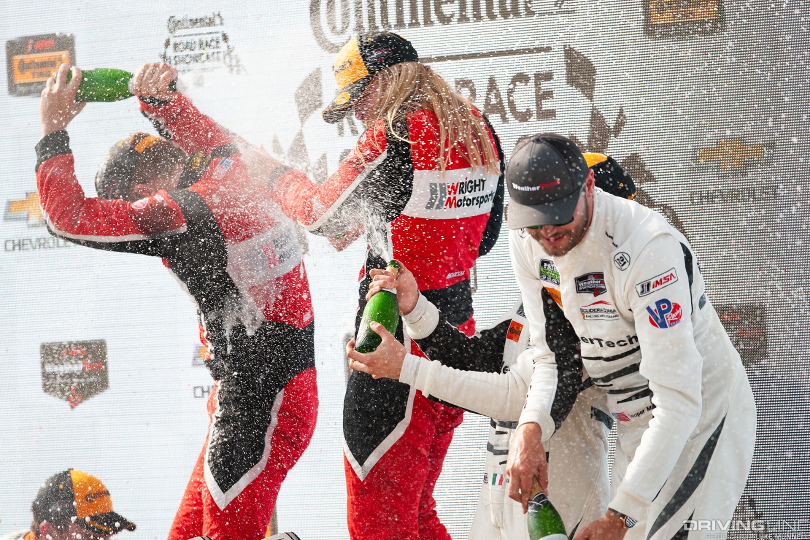 WeatherTech SportsCar Championship GTD podium Christina Nielsen Patrick Long