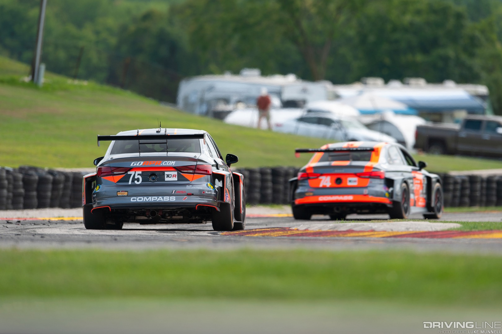 IMSA SportsCar Challenge TCR class competitors racing