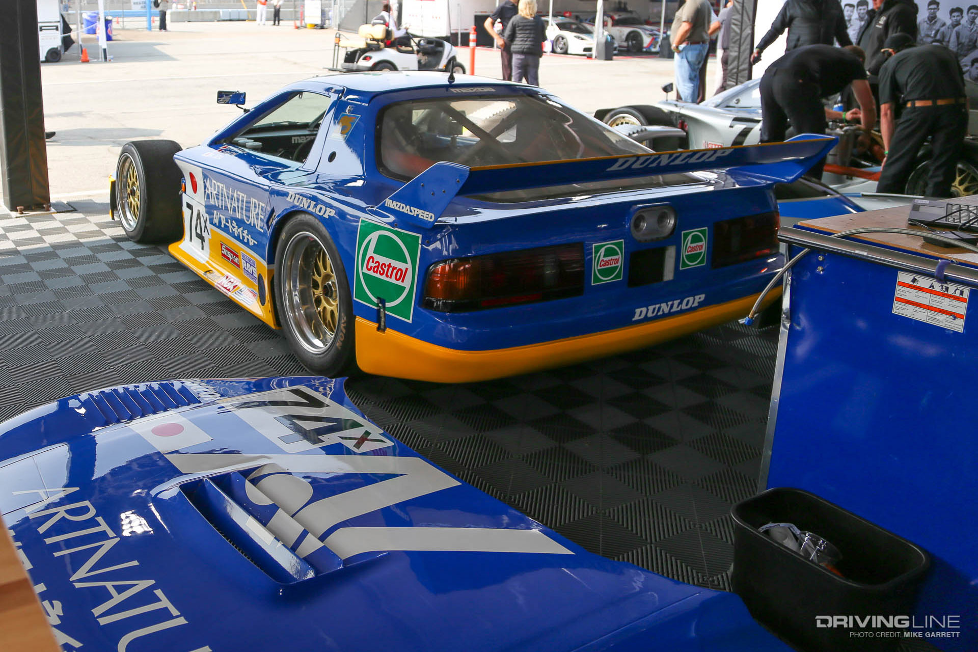 Monterey Car Week Blue and Yellow