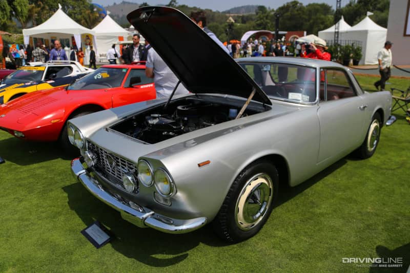 Monterey Car Week Lancia Hood Up