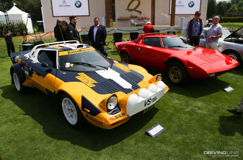 Monterey Car Week Lancia Yellow Front