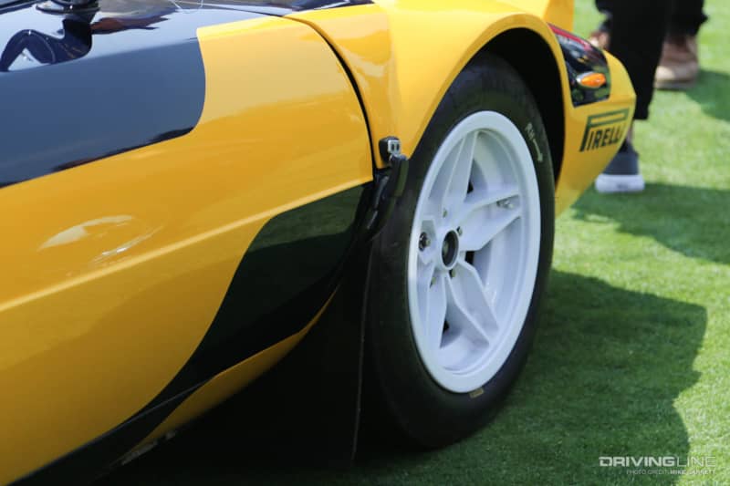 Monterey Car Week Lancia Back Tire