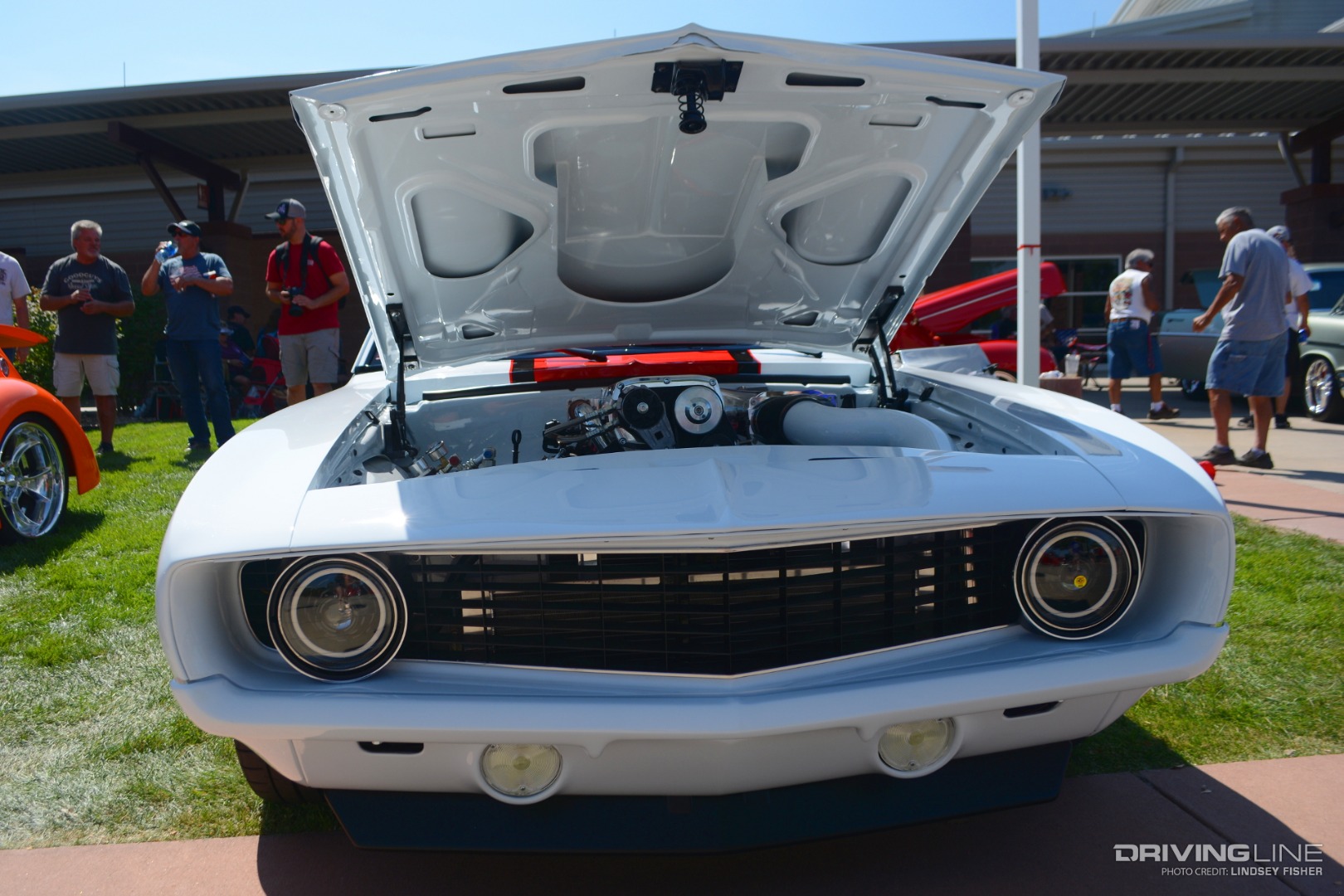 Goodguys Colorado Nationals White Camaro Front