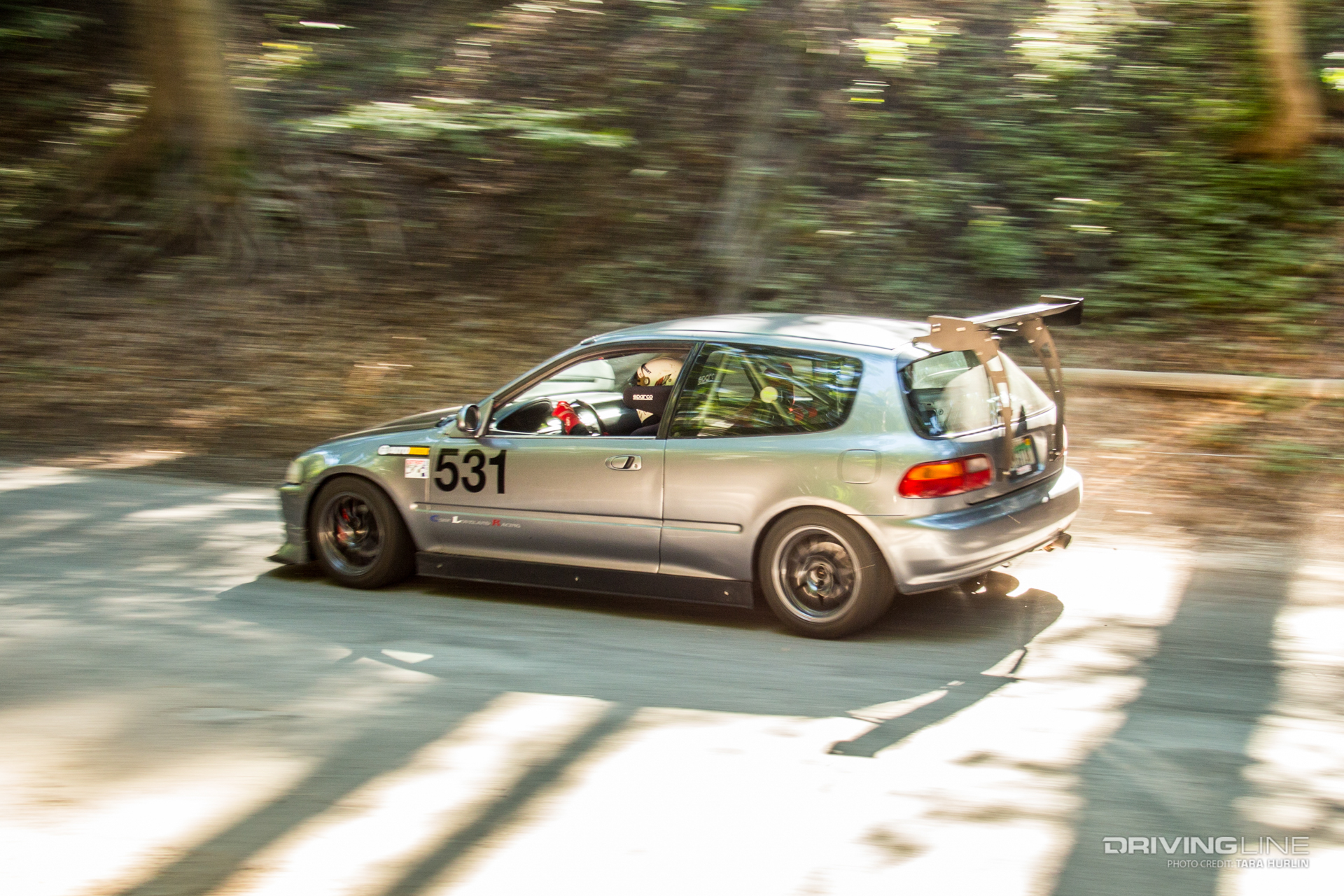 Evan Weider's Honda Civic at Empire Hill Climb