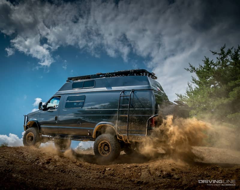 001-2003-ford-e-350-4x4-van-ujoint-off-road-nitto-ridge-grappler dirt