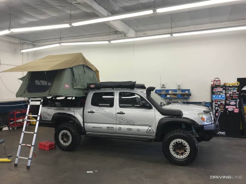 Tuner Club Silver Toyota Tacoma Tent