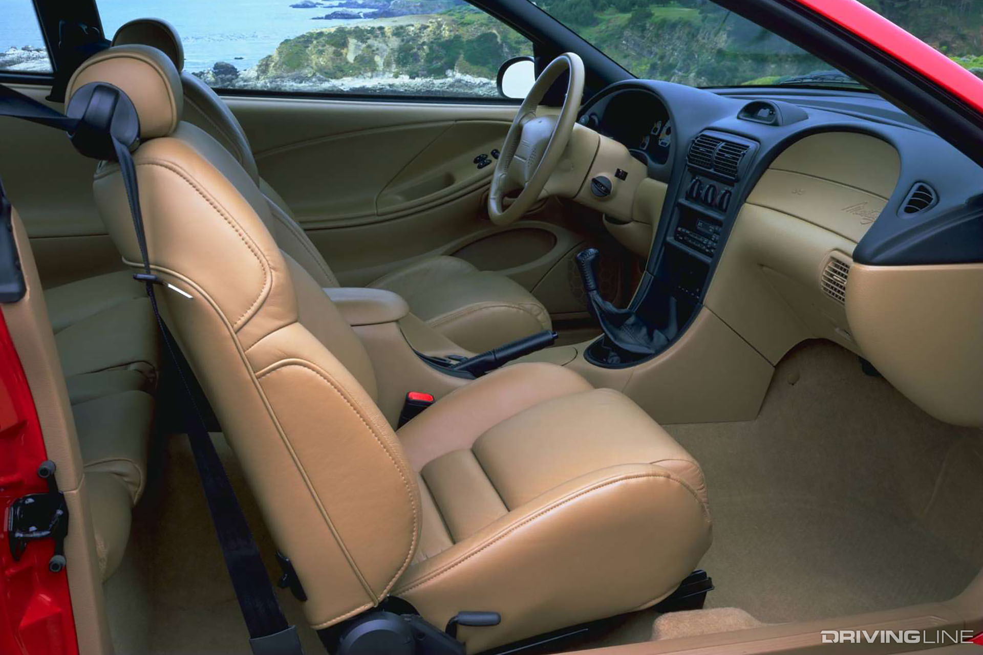 '94-'98 Mustang red interior