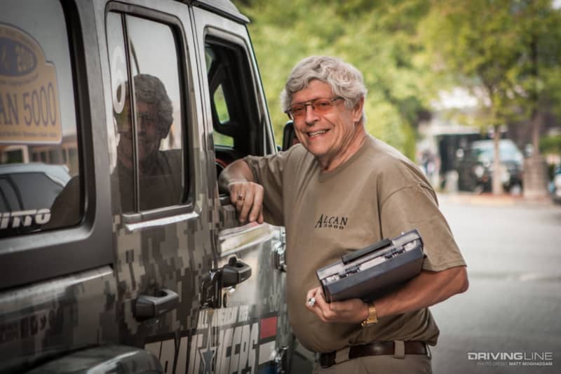 Jerry Hines, leader of the Alcan 5000 rally
