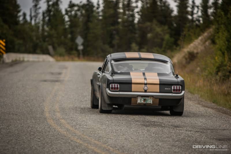 GT350H Shelby Mustang heading up the Alcan 5000