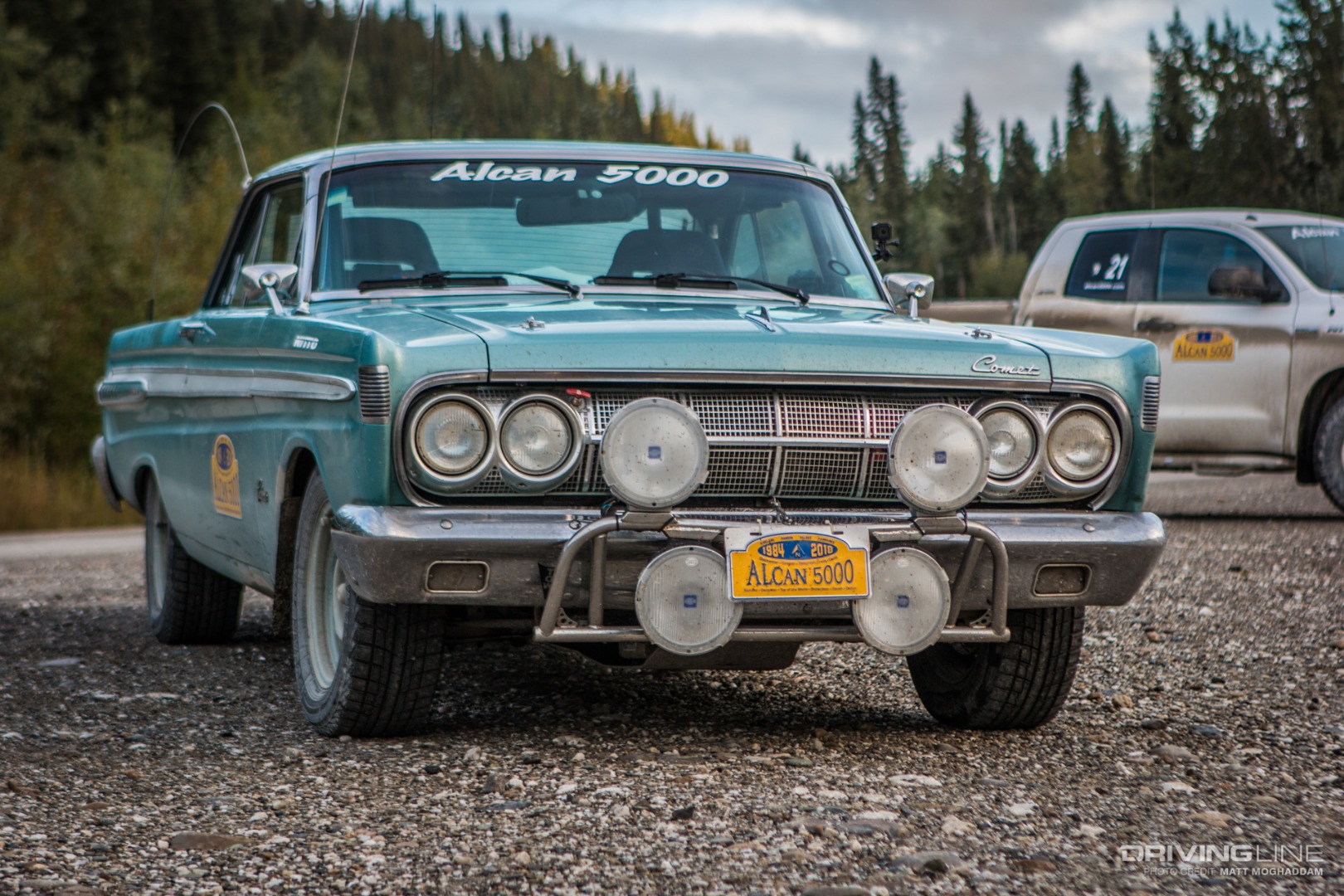 A Mercury Comet Caliente crossing the Yukon River