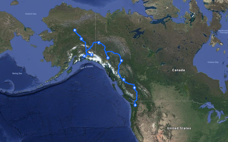The Alcan 5000 route