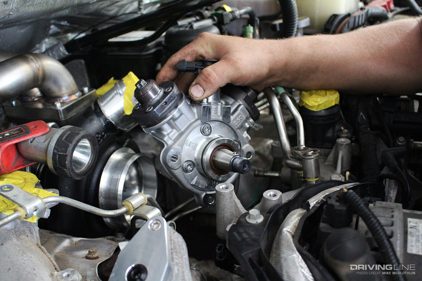 012-Ford-Power-Stroke-Injection-Pump-Install